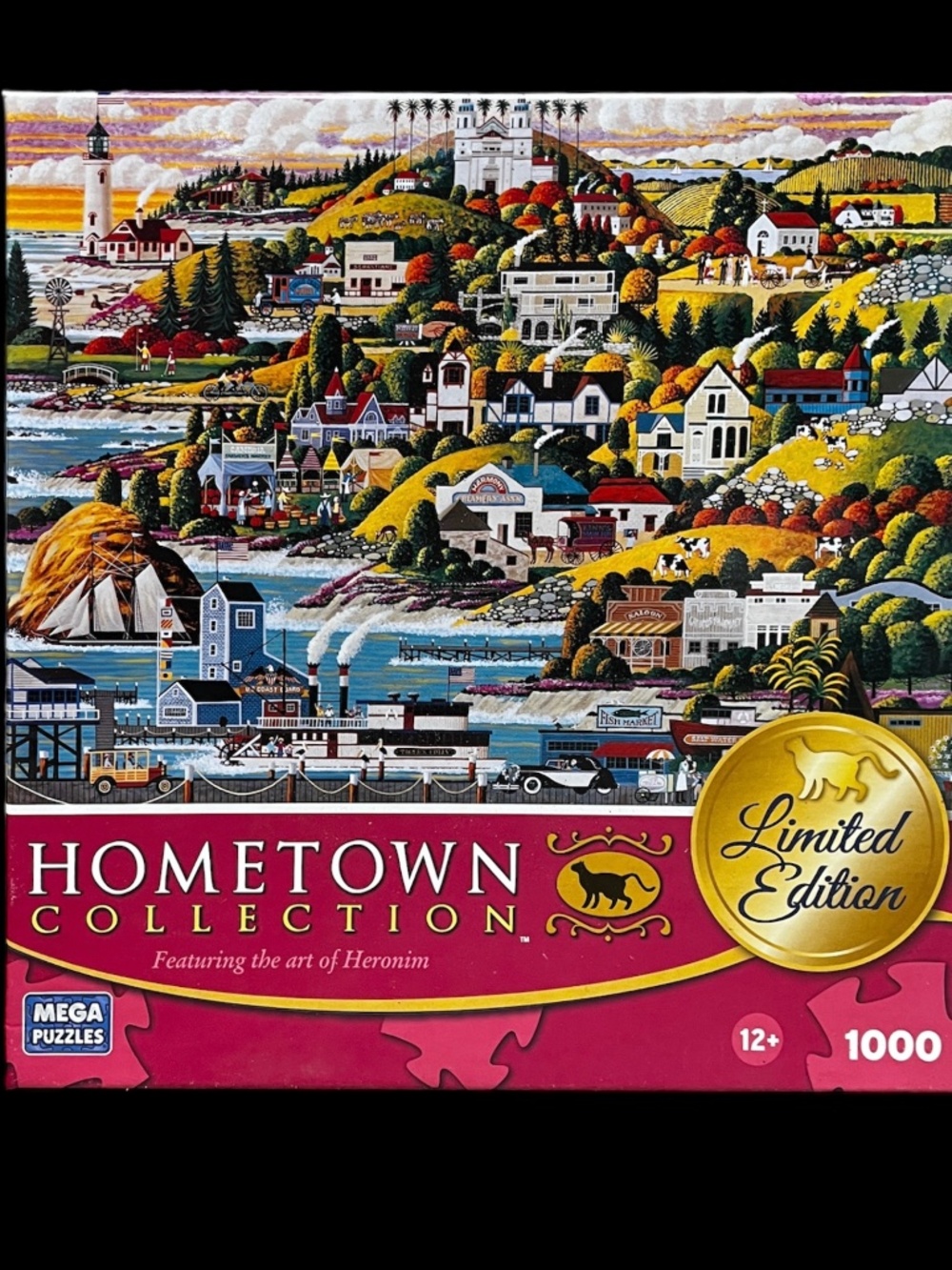 MEGA Hometown Collection Castle Country 1000pc Heronium Puzzle - Complete